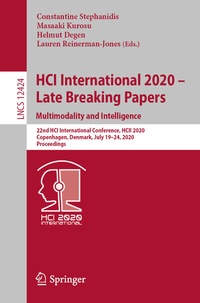 Abbildung von: HCI International 2020 - Late Breaking Papers: Multimodality and Intelligence - Springer