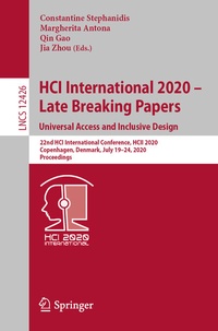 Abbildung von: HCI International 2020 - Late Breaking Papers: Universal Access and Inclusive Design - Springer