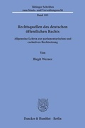 Cover: Rechtsquellen des deutschen &ouml;ffentlichen Rechts. - Duncker & Humblot