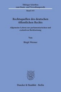 Abbildung von: Rechtsquellen des deutschen öffentlichen Rechts. - Duncker & Humblot
