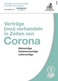 Cover: Vertr&auml;ge (neu) verhandeln in Zeiten von Corona - C.H.BECK