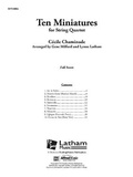 Cover: Ten Miniatures for String Quartet - Alfred Music