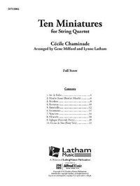 Enlarge image Cover: Ten Miniatures for String Quartet - Alfred Music
