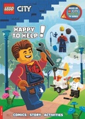 Cover: LEGO (R) City: Happy to Help! Activity Book (with Harl Hubbs minifigure) - Buster Books