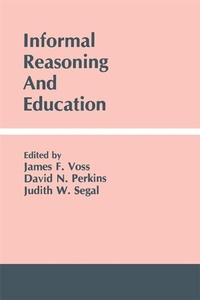 Enlarge image Cover: Informal Reasoning and Education - Routledge