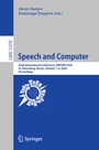 Cover: Speech and Computer - Springer