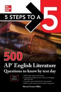Cover: 5 Steps to a 5: 500 AP English Literature Questions to Know by Test Day, Third Edition - McGraw-Hill Education