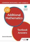 Cover: Common Entrance 13+ Additional Mathematics for ISEB CE and KS3 Textbook Answers - Galore Park