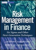 Cover: Risk Management in Finance - Six Sigma and Other Next-Generation Techniques - Wiley