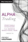 Cover: Alpha Trading - Profitable Strategies That Remove Directional Risk + Website - Wiley