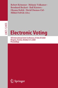 Abbildung von: Electronic Voting - Springer