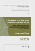Cover: 3. Schweizerisch-deutscher Testamentsvollstreckertag - Schulthess Juristische Medien