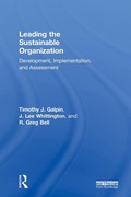 Cover: Leading the Sustainable Organization - Routledge