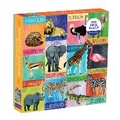 Cover: Painted Safari 500 Piece Family Puzzle - Mudpuppy Press