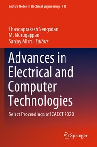 Enlarge image Cover: Advances in Electrical and Computer Technologies - Springer