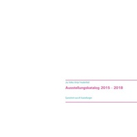 Abbildung von: Ausstellungskatalog 2015 - 2018 - BoD - Books on Demand