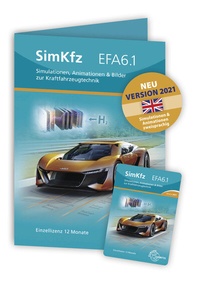 Abbildung von: SimKfz EFA6.1 - Version 2021 - Einzellizenz Freischaltcode auf Keycard - Europa-Lehrmittel