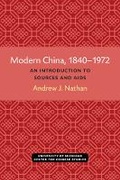 Cover: Modern China, 1840-1972 - Centre for Chinese Studies Publications