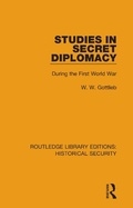 Cover: Studies in Secret Diplomacy - Routledge