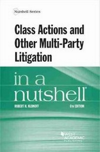 Abbildung von: Class Actions and Other Multi-Party Litigation in a Nutshell - West Academic Press