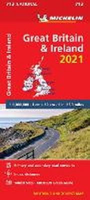 Abbildung von: Great Britain & Ireland 2021 - Michelin National Map 713 - Michelin Editions des Voyages