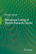 Cover: Behavioural Ecology of Western Palearctic Falcons - Springer