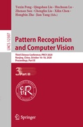 Cover: Pattern Recognition and Computer Vision - Springer
