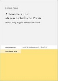 Abbildung von: Autonome Kunst als gesellschaftliche Praxis - Franz Steiner Verlag