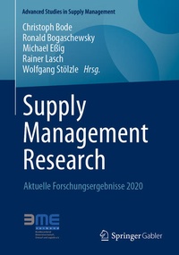Enlarge image Cover: Supply Management Research - Springer Gabler