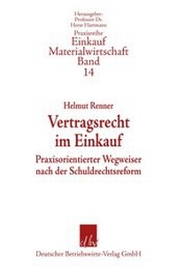 Abbildung von: Vertragsrecht im Einkauf. - Deutscher Betriebswirte-Verlag