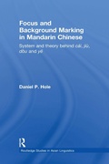 Cover: Focus and Background Marking in Mandarin Chinese - Routledge