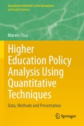 Cover: Higher Education Policy Analysis Using Quantitative Techniques - Springer
