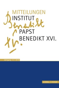 Abbildung von: Mitteilungen Institut Papst Benedikt XVI. - Schnell & Steiner