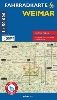Abbildung von: Fahrradkarte Weimar - grünes herz
