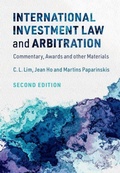 Cover: International Investment Law and Arbitration - Cambridge University Press