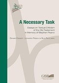Cover: A Necessary Task - Pontificio Istituto Biblico