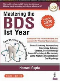 Enlarge image Cover: Mastering the BDS Ist Year - Jaypee Brothers Medical Publishers