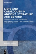 Bild: Lists and Catalogues in Ancient Literature and Beyond - De Gruyter