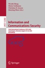 Cover: Information and Communications Security - Springer