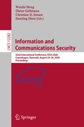 Cover: Information and Communications Security - Springer