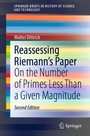 Cover: Reassessing Riemann's Paper - Springer