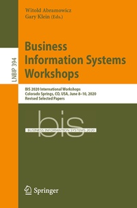 Abbildung von: Business Information Systems Workshops - Springer