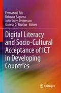 Cover: Digital Literacy and Socio-Cultural Acceptance of ICT in Developing Countries - Springer