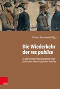 Cover: Die Wiederkehr der res publica - Vandenhoeck & Ruprecht
