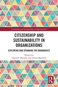 Cover: Citizenship and Sustainability in Organizations - Routledge
