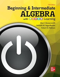 Enlarge image Cover: Loose Leaf Beginning & Intermediate Algebra with Power Learning - McGraw-Hill Companies