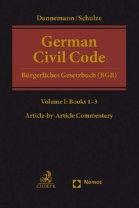 Bild: German Civil Code Volume I - C.H.BECK