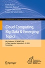 Cover: Cloud Computing, Big Data & Emerging Topics - Springer
