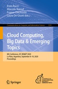 Cover: Cloud Computing, Big Data & Emerging Topics - Springer