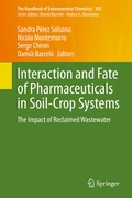 Cover: Interaction and Fate of Pharmaceuticals in Soil-Crop Systems - Springer